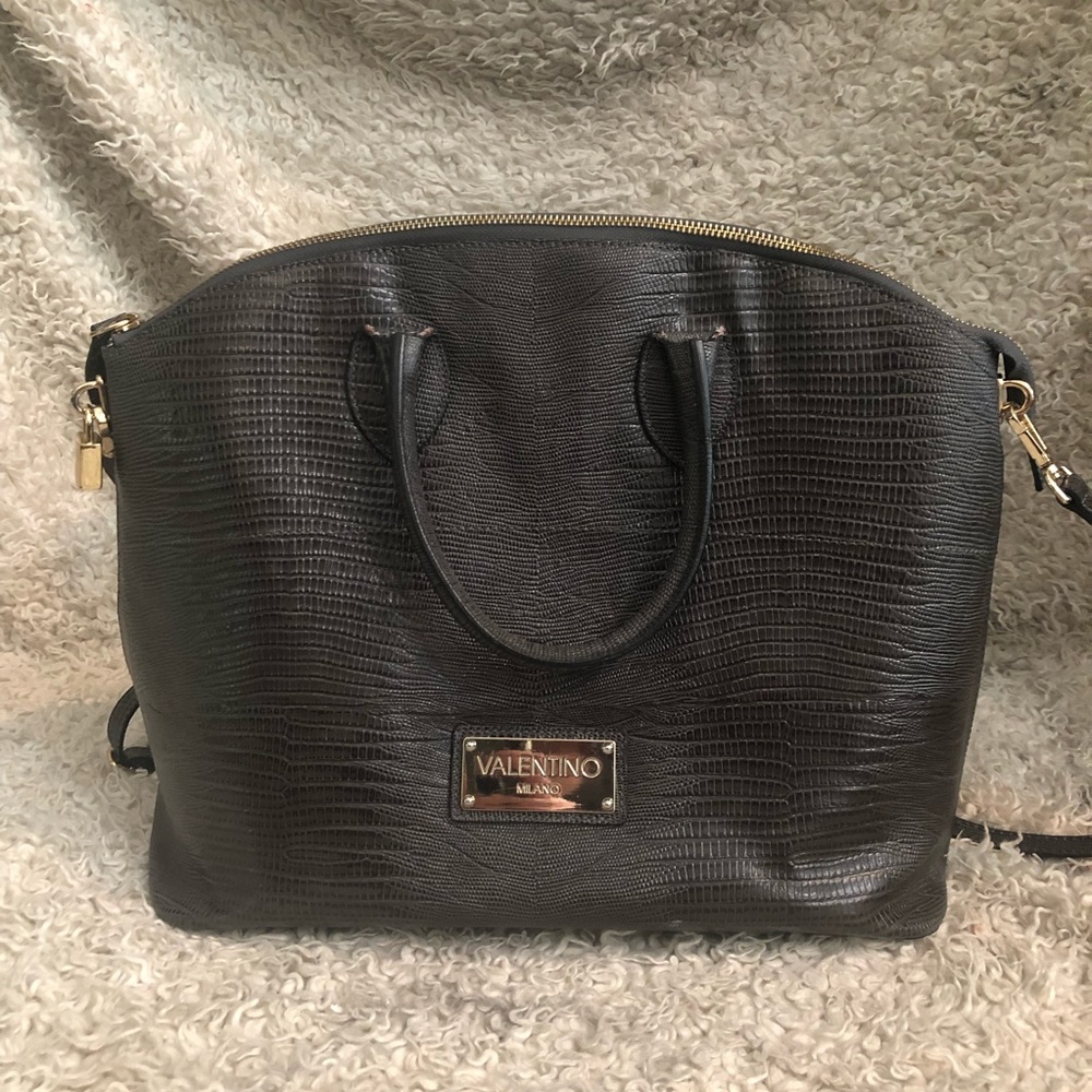 Mario Valentino Bravia Embossed Leather Bag